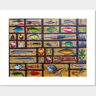 Fishing Lures Collection Posters and Art